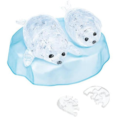 3D Crystal Puzzle - Baby Seals
