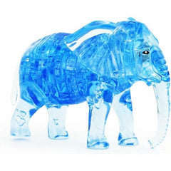 3D Crystal Puzzle - Blue Elephant