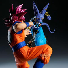 Dragon Ball Super - Match Makers Beerus VS Super Saiyan God Goku Action Figure