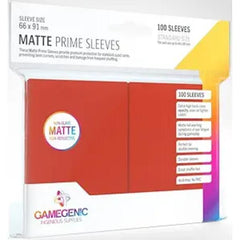 Gamegenic Matte Prime Card Sleeves Red (66mm x 91mm) (100 Sleeves Per Pack)