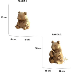 Cartonic Panda Family 3D Puzzle