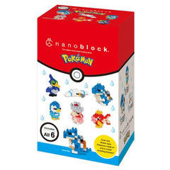 Nanoblock Mininano Mystery Pokémon – Type-Water (Box of 6 Designs $49.99)