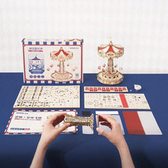 Robotime DIY Bookends Kit Fairytale Amusement Park