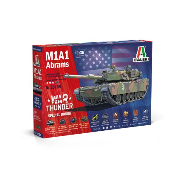ITALERI 1/35 M1A1 Abrams - War Thunder Edition With AUS.Decals