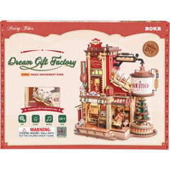 Robotime Christmas Dream Gift Factory Wooden Music Box