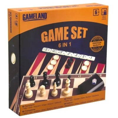 Traditional 6 in 1 Game Set