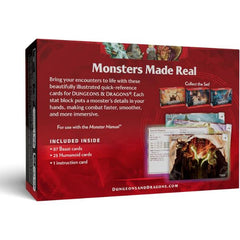 D&D Dungeons & Dragons Reference Cards Monsters Animals and NPCs CR 0-5