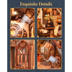 Tonecheer Leonardo Da Vinci DIY Book Nook 3D Puzzle