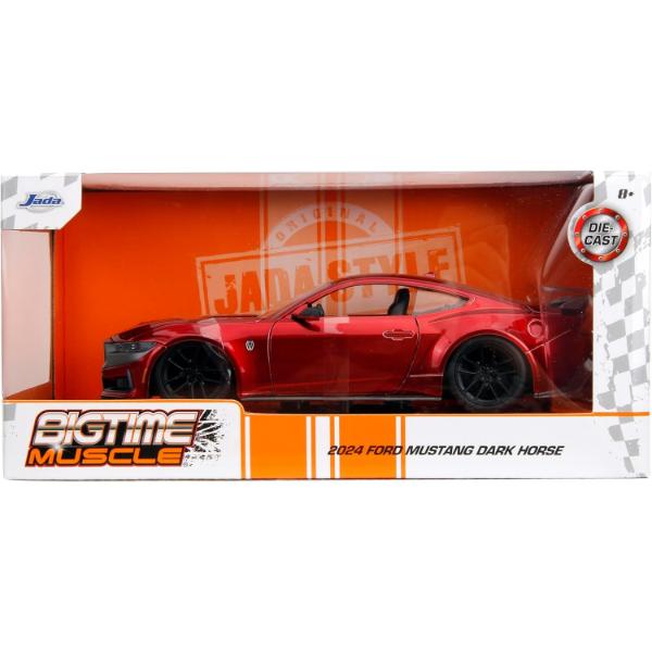Big Time Muscle - 1:24 2024 Ford Mustang Dark Horse Edition Diecast Vehicle