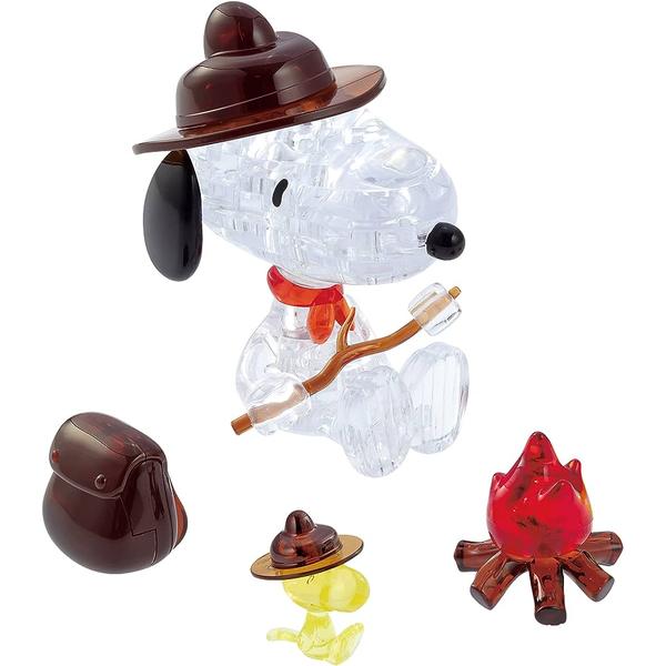 3D Crystal Puzzle - Snoopy Camping
