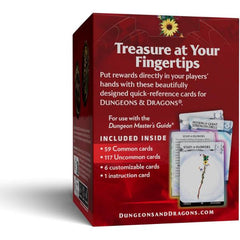 D&D Dungeons & Dragons Reference Cards Magic Items Common and Uncommon