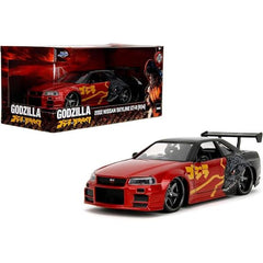 Godzilla - Nissan GTR 1:24 Scale Diecast Vehicle