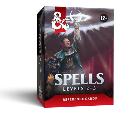 D&D Dungeons & Dragons Reference Cards Spells Levels 2-3