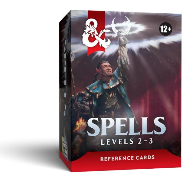 D&D Dungeons & Dragons Reference Cards Spells Levels 2-3