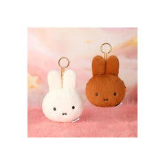 Miffy White Plush Purse Keychain