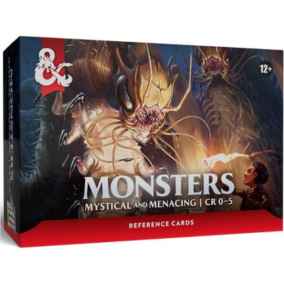 D&D Dungeons & Dragons Reference Cards Monsters Mystical and Menacing CR 0-5