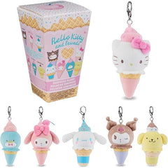 Hello Kitty And Friends - Blind Box Surprise Ice Cream Plush Approx. 10cm H (Random Select)