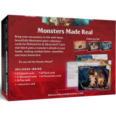 D&D Dungeons & Dragons Reference Cards Monsters Mystical and Menacing CR 0-5