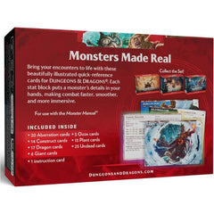 D&D Dungeons & Dragons Reference Cards Monsters Fearsome and Ferocious CR 0-5