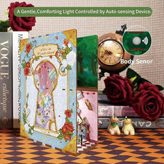 Tonecheer Alice In Wonderland Book Nook DIY Wooden Kit