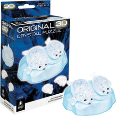3D Crystal Puzzle - Baby Seals