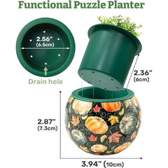 Pintoo Flowerpot - Deer Carol 3D Puzzle
