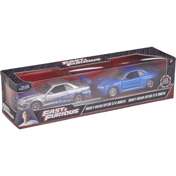 Fast & Furious - Brian's Nissan Skyline GT-R Twin Pack 1:32 Scale
