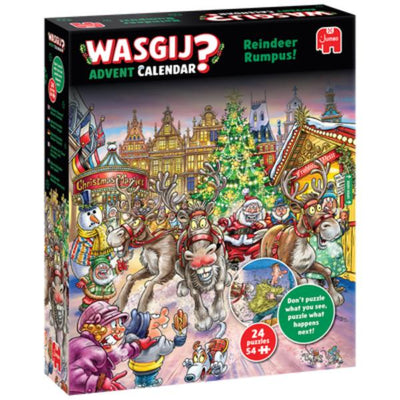 Wasgij? Christmas Advent Calendar Reindeer Rumpus 24 x 54pc Puzzles