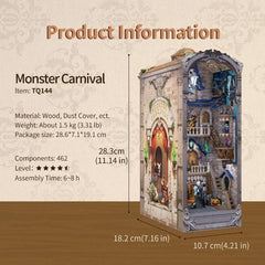 Tonecheer Monster Carnival Booknook DIY Wooden Kit
