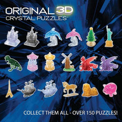 3D Crystal Puzzle - T-Rex Clear W/Stickers