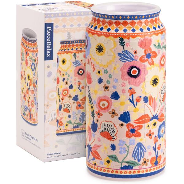 Pintoo Vase - Woven Blooms 3D Puzzle