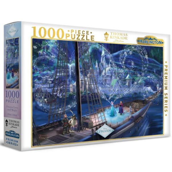Harlington Thomas Kinkade - Disney Frozen Love & Magic 1000pc Jigsaw Puzzle
