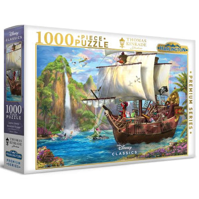 Harlington Thomas Kinkade - Captain Hook's Neverland Voyage 1000pc Jigsaw Puzzle