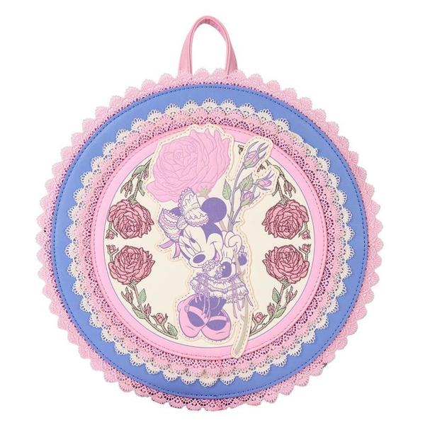 Loungefly Disney - Minnie Floral & Lace Mini Backpack