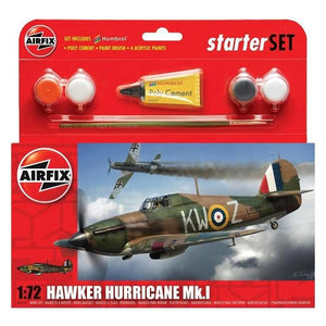 AIRFIX 1/72 Hawker Hurricane MKI Starter Set
