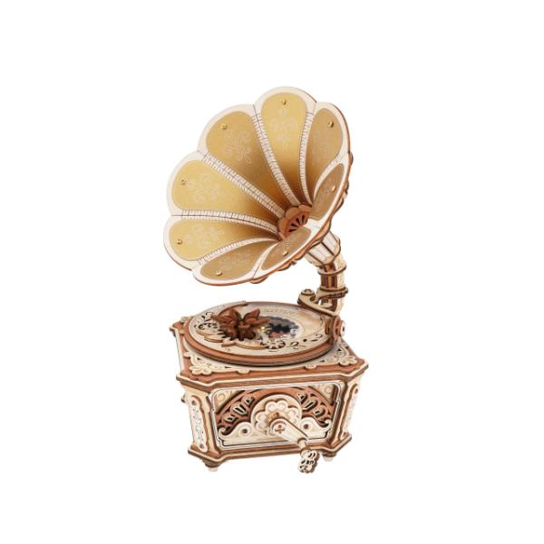 Robotime Mechanical Gear Music Box Diva Gramophone