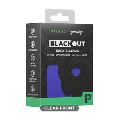Palms Off Blackout Deck Sleeves - Standard Size - Purple