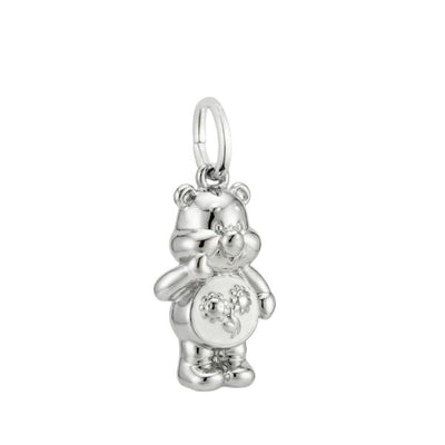 Couture Kingdom Care Bears - Friend Bear Charm White Gold