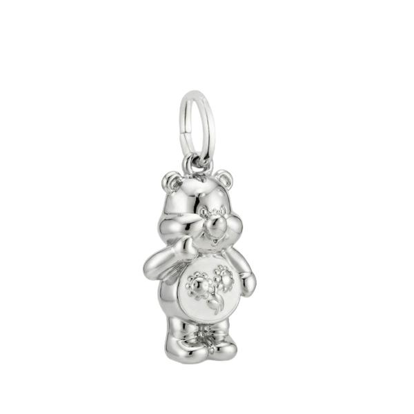 Couture Kingdom Care Bears - Friend Bear Charm White Gold