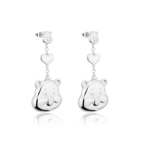 Couture Kingdom Care Bears - Statement Drop Earrings Silver