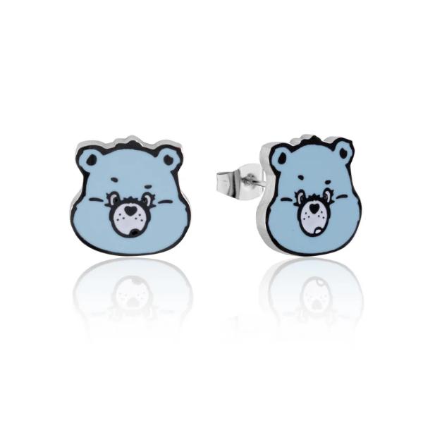 Couture Kingdom Care Bears - Grumpy Bear ECC Enamel Stud Earrings