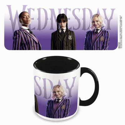 Wednesday Nevermore - Students Coloured Inner and Handle Mug