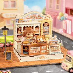 Robotime DIY Mini House Cookii Bunnys Cookie Shop