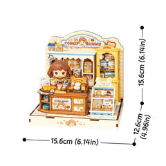 Robotime DIY Mini House Cookii Bunnys Cookie Shop