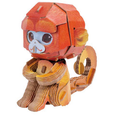 Makebug - 3D Kraft Paper Puzzle Tiny Monkey