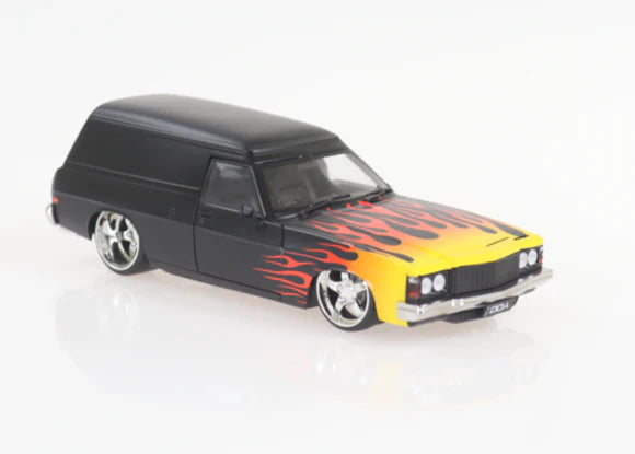 1:24 Black w/Flames HJ Holden Panelvan Custom Spectra Rides Light Up Plastic