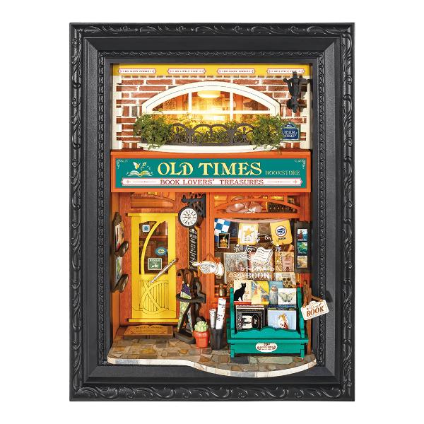 Robotime DIY Framed Old Times Bookstore