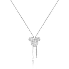 Couture Kingdom Disney - Mickey Mouse Lariat Necklace Silver