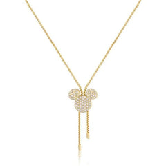 Couture Kingdom Disney - Mickey Mouse Lariat Necklace Gold Plated