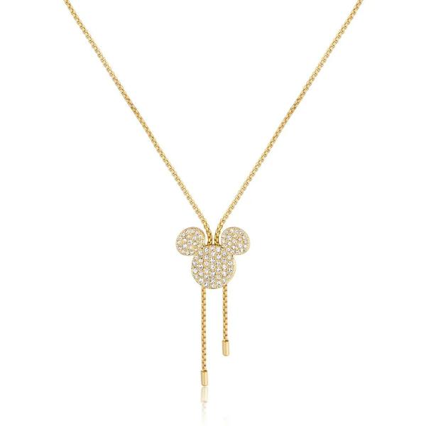 Couture Kingdom Disney - Mickey Mouse Lariat Necklace Gold Plated